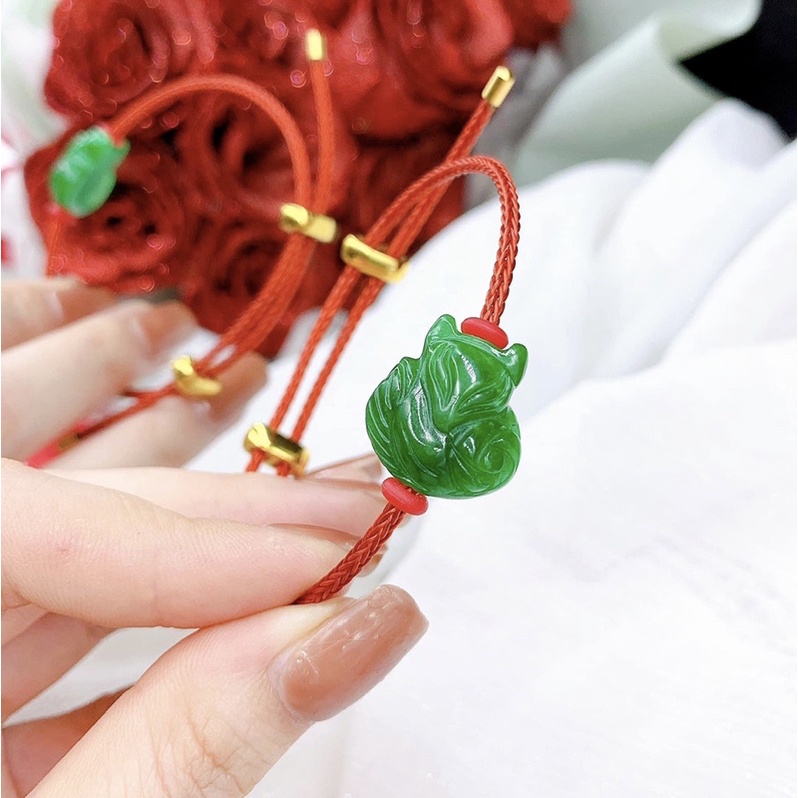 Vòng tay hồ ly đá sơn thuỷ