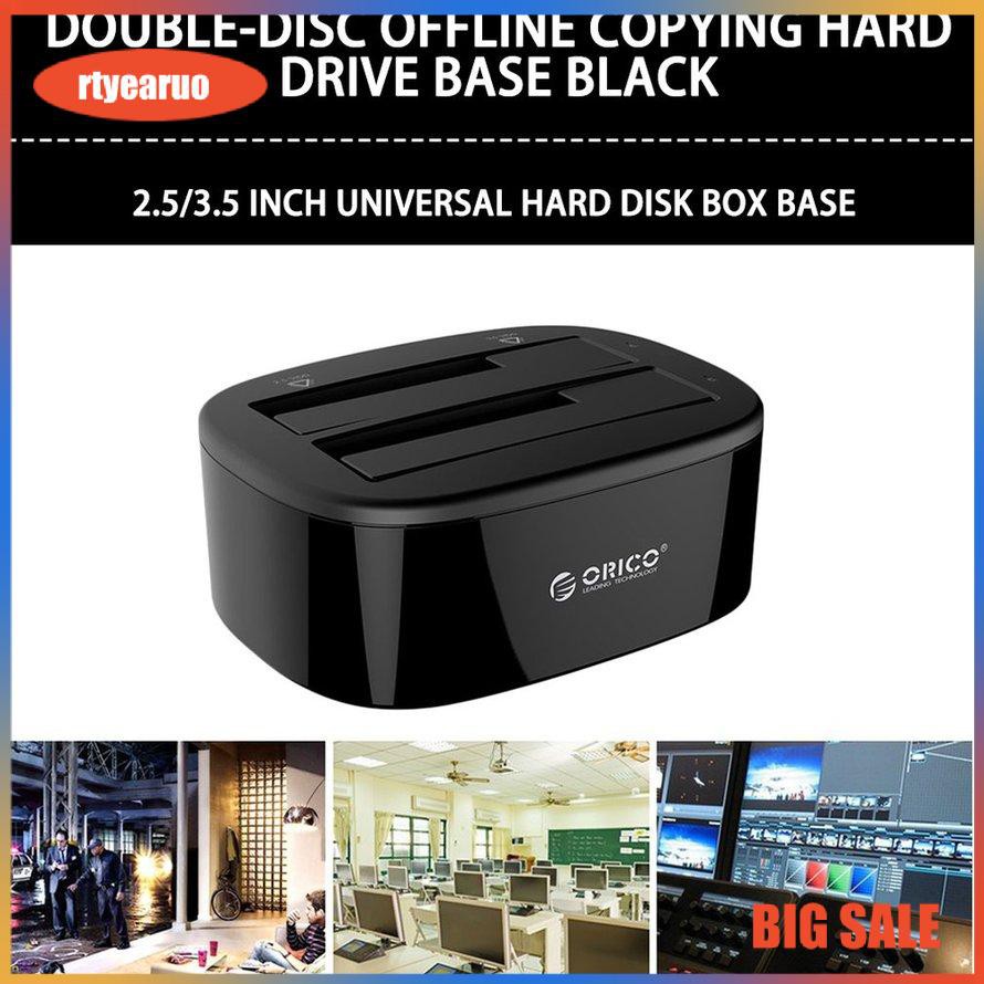 ORICO 6228US3-BK Dual Bay USB3.0 2.5/3.5 inch Universal Hard Disk Box Base