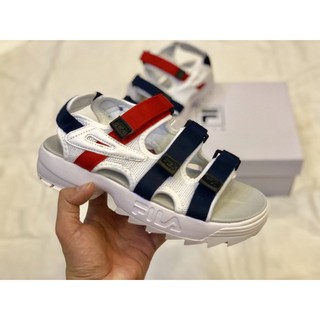 Dép Xăng Đan Fila trắng nam nữ cao cấp nhẹ êm