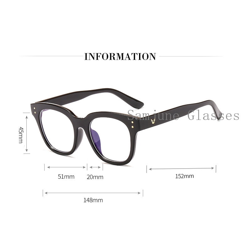 Mắt kính trong suốt gọng cổ điển thời trang cho nữ | BigBuy360 - bigbuy360.vn