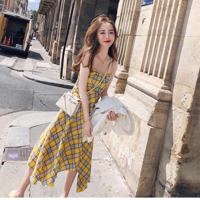 VÁy VÀNG KẺ SỌC