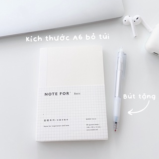 (TẶNG BÚT) SỔ NOTE FOR BASIC CARO Ô VUÔNG KÍCH THƯỚC A5,A6 LÀM BULLET JOURNAL