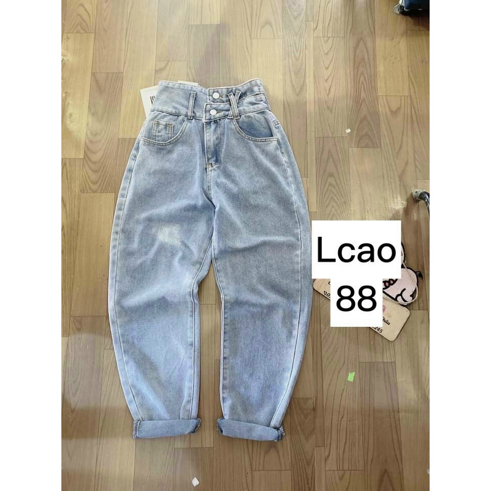 [ FREESHIP ] QUẦN BAGGY JEAN NỮ LƯNG CAO MÀU XANH NHẠT LƯNG XẺ ĐĨA CHÉO CAO CẤP NITIQC SIÊU HOT HIT