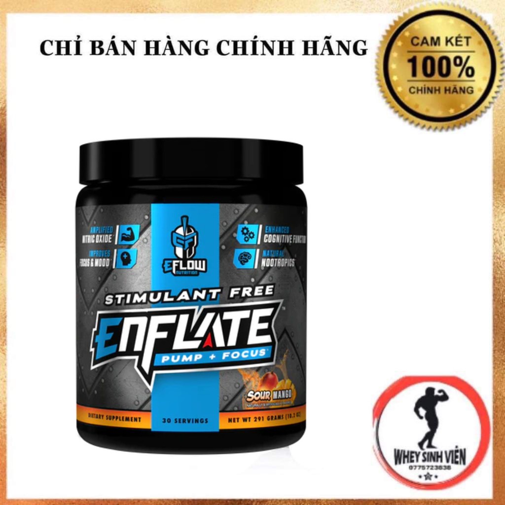 [Rẻ vô địch] [Chính hãng] THỨC UỐNG TĂNG SỨC MẠNH TẬP GYM , ĐẠP XE, CHẠY BỘ EFLOW ENRAGE BLACK PRE WORKOUT 30SER