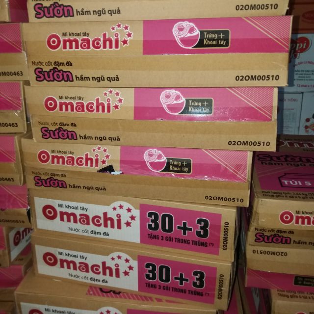 mì omachi bò thùng 30 gói