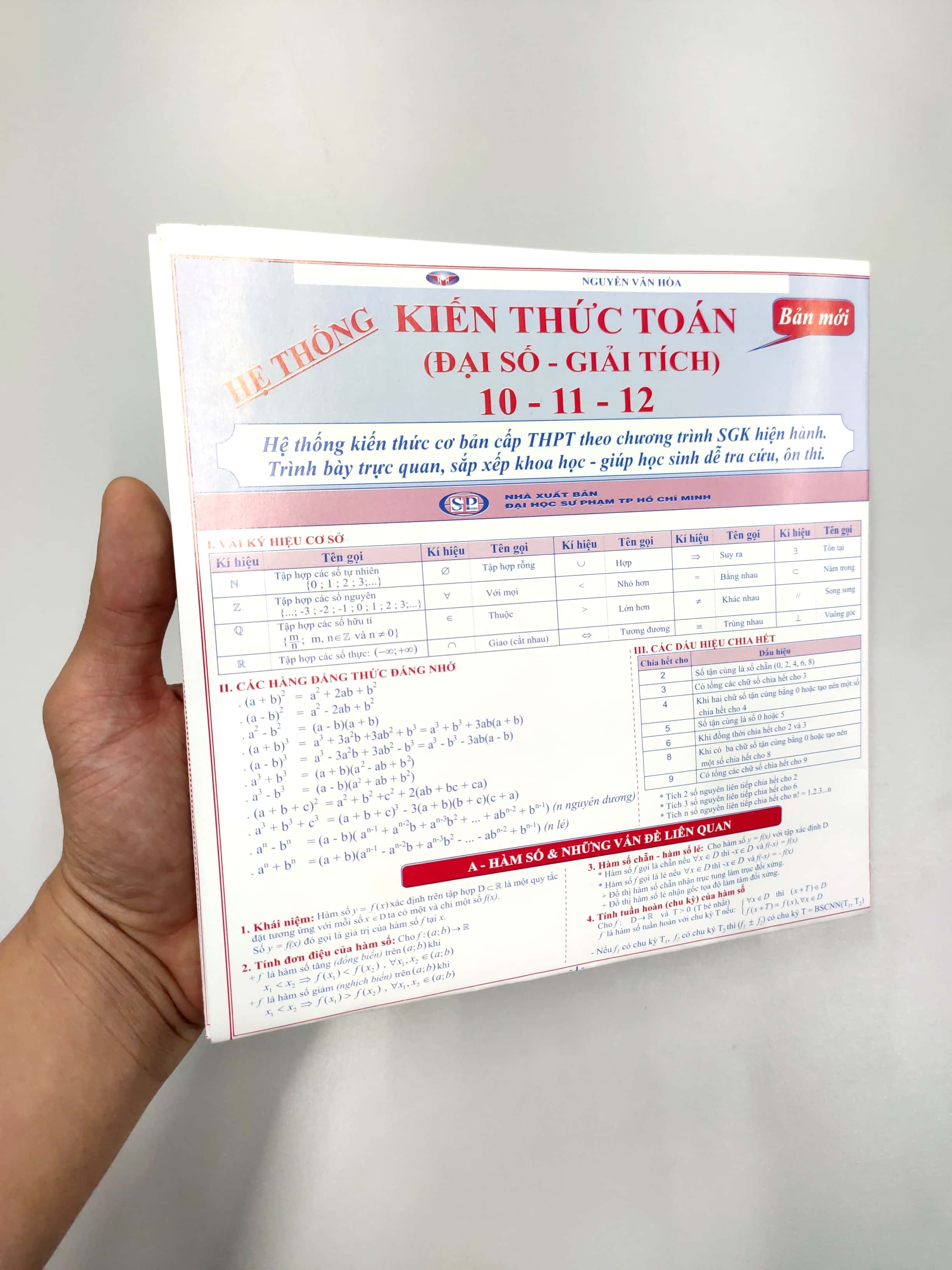 Sách Hệ Thống Kiến Thức Toán Học (Đại Số - Giải Tích) 10-11-12