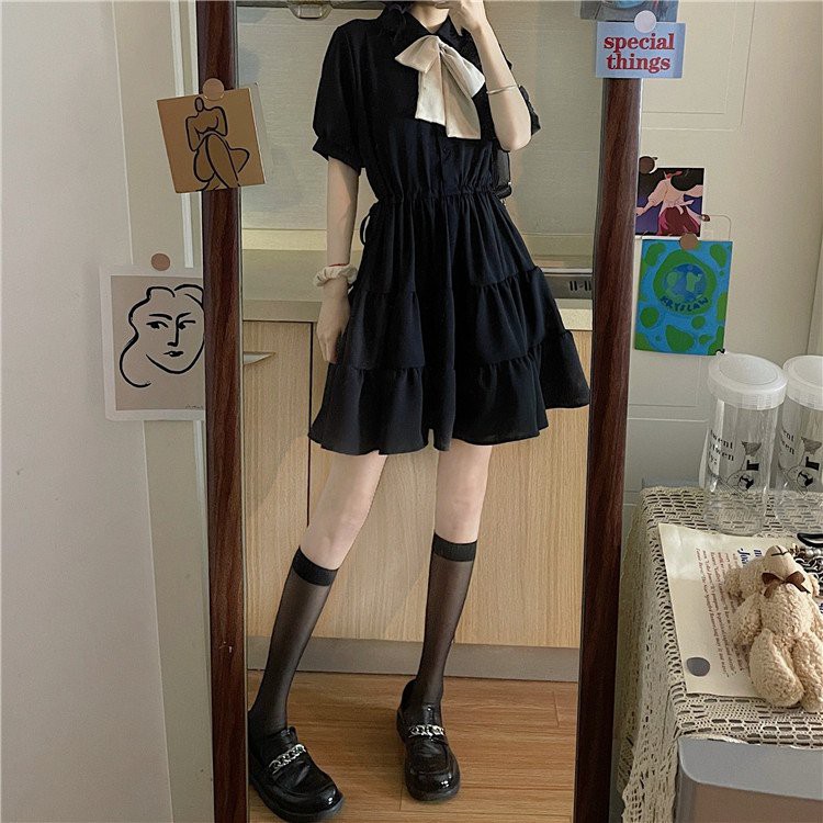 Đầm Babydoll Trắng Dáng Dài Tay Ngắn SANMAY Váy Đi Dự Tiệc Cưới, Đi Chơi, Cổ Sơ Mi Thiết Kế ulzzang Hàn Quốc VD043 | BigBuy360 - bigbuy360.vn