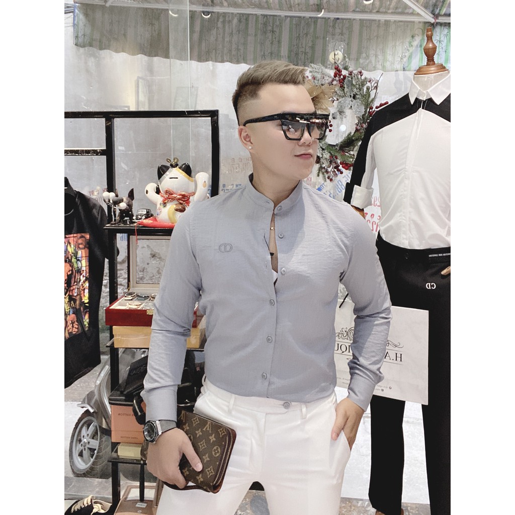 Áo Sơ Mi Dài Tay Cổ Tàu Hot Trend 2020 | BigBuy360 - bigbuy360.vn