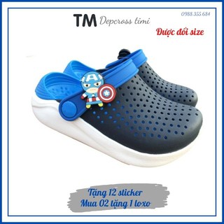 dép cross neon cute kids dành cho bé xanh dương💖FREESHIP💖dép cross dành cho bé SHIN22BNV