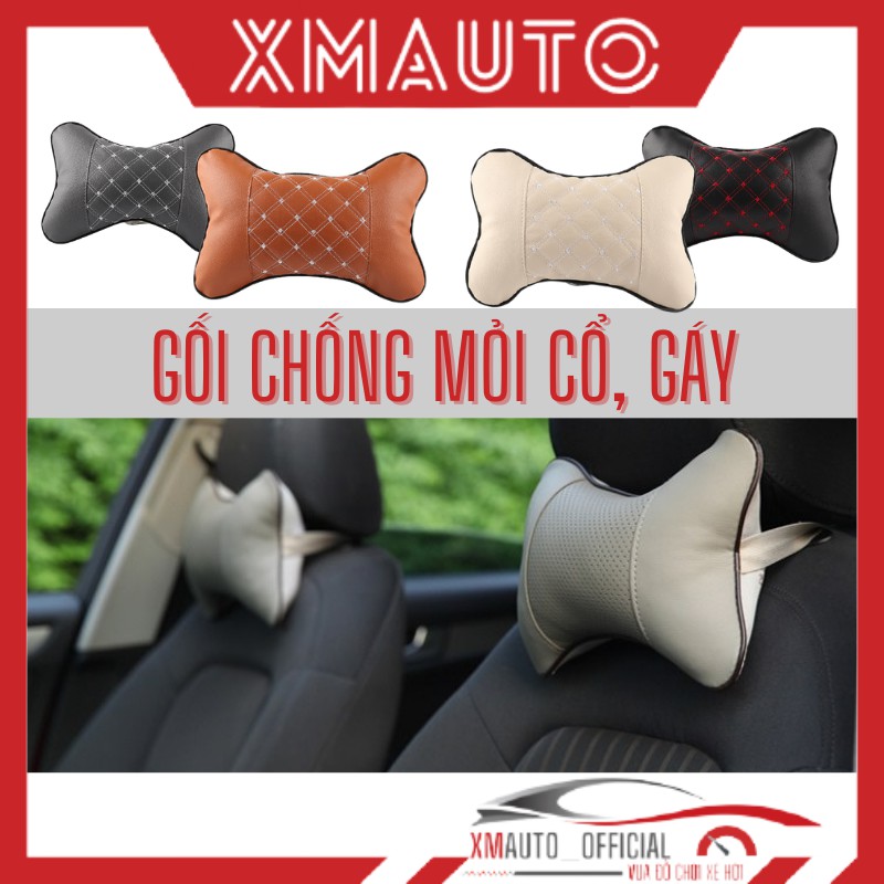 Gối tựa đầu trên xe ô tô, xe hơi chống đau mỏi gáy - XMAUTO