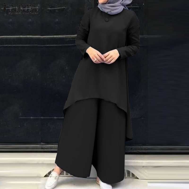 Zanzea Bộ Đồ Nữ Hồi Giáo Phong Cách Retro Thời Trang