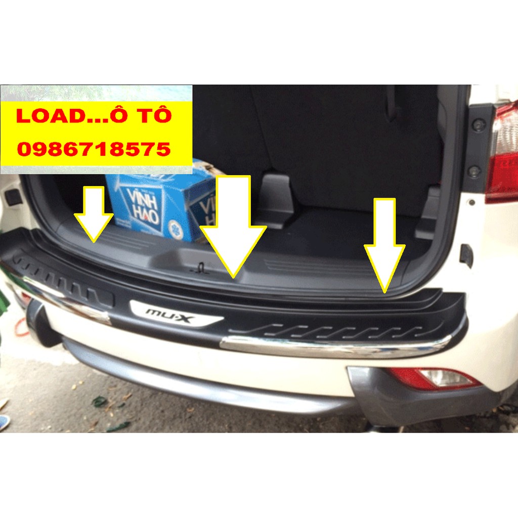 Ốp Chống Trầy Cốp Ngoài Isuzu Mu-X Nhựa Đen