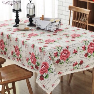 Khăn trải bàn hoa hồng