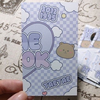 Card des taehyung 30121995