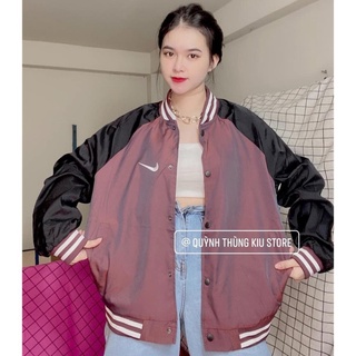 Áo khoác gió bomber 💖FREESHIP💖 Áo bomber nữ ni.ke phối màu dáng cực xinh siêu lạ AD50 - Anhduong.store