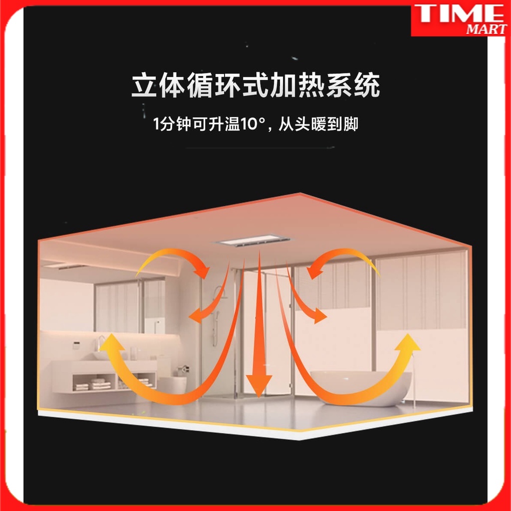 Quạt Thay Đổi Thông Gió Gia Dụng Sưởi Ấm Yuba Pro Thông Minh Xiaomi Mijia Tích Hợp Máy Sưởi Nhà Vệ Sinh Trần Tích Hợp