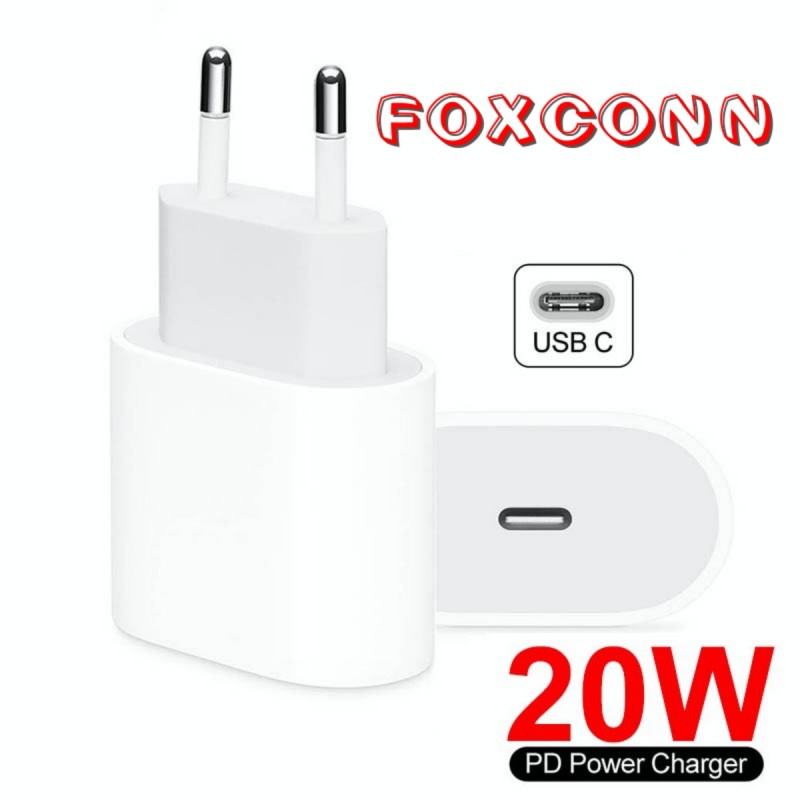 Cóc Sạc Nhanh 20w Loại Tốt Foxconn Chân Tròn Cho IP11/12/13 Pro Max