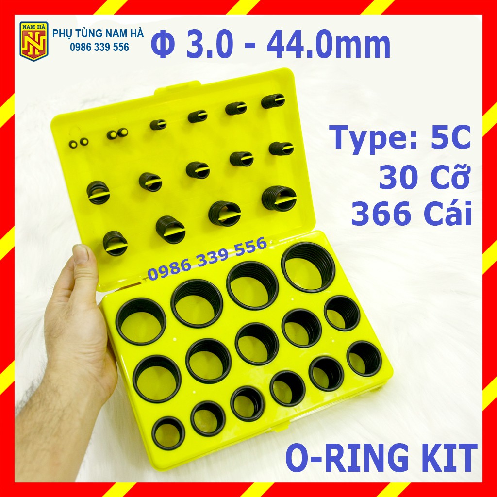 Hộp zoăng gioăng sim cao su làm kín O-RING KIT (Oring) thay thế chịu dầu NBR chịu nhiệt 30 cỡ size