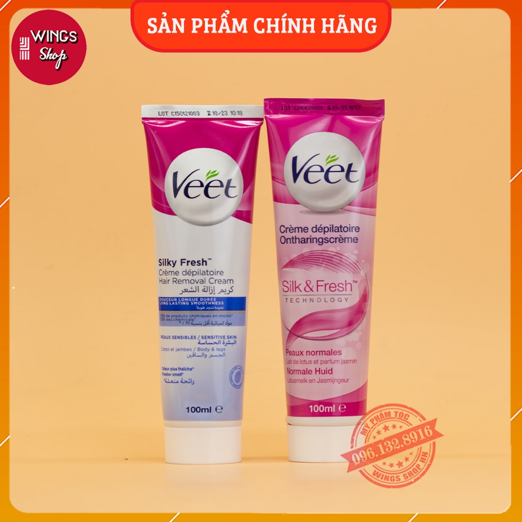 Kem Tẩy Lông Veet Silk & Fresh Pháp 100ml