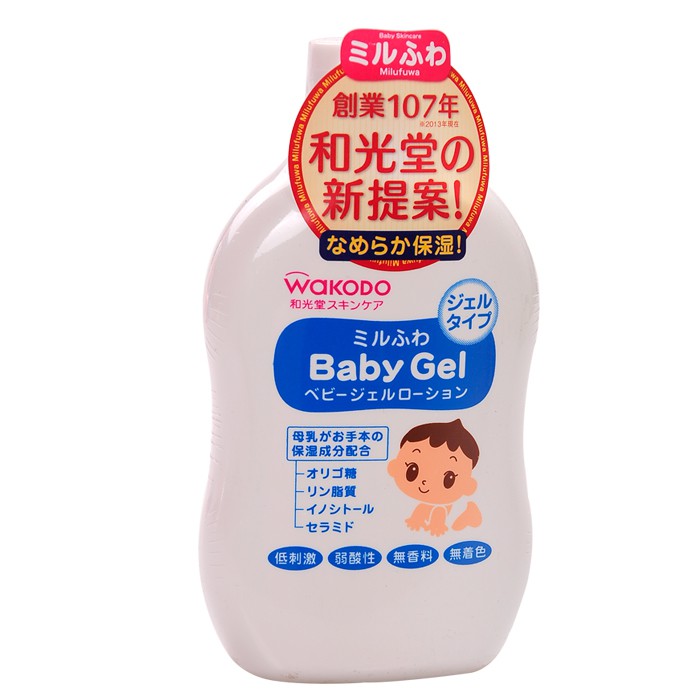 Sữa Tắm Gội Cho Bé Sơ Sinh Wakodo 300ml Nhật Bản an toàn không gây cay mắt dưỡng ẩm cho da
