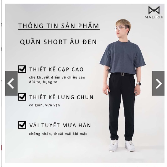 Quần âu bigsize nam cạp cao MALTRIK dáng Hàn chất liệu tuyết mưa cao cấp không nhăn mềm mát có size lớn đến 130kg