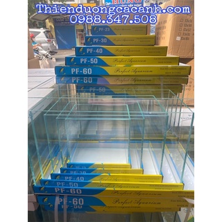 Bể cá : hồ kính siêu trong dùng để nuôi cá trồng cây thuỷ sinh kích thước 60-50-40-30-23cm