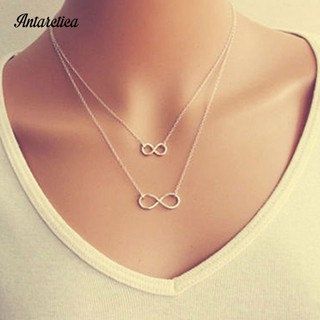 Dây Chuyền 2 Lớp Mặt Hình Vô Cực