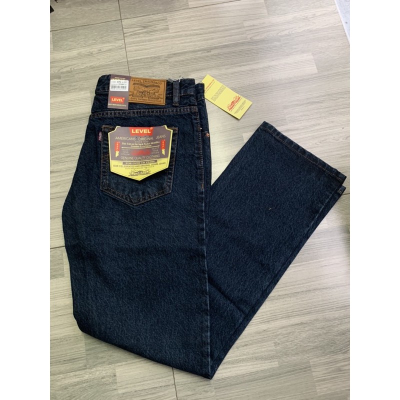 (Tặng Bố) Quần bò jeans Nam Trung Niên ống đứng Ảnh Thật