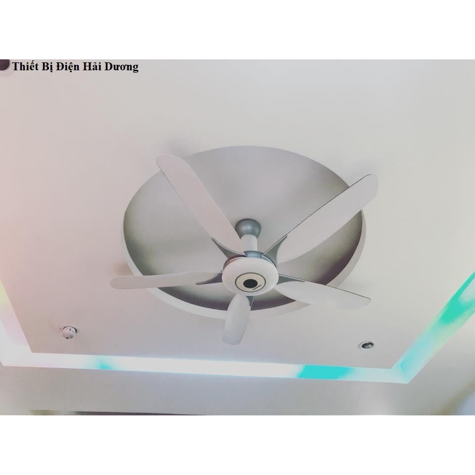 Quạt Trần 5 Cánh Panasonic F-60WWK (Trắng) - Có Điều Khiển Từ Xa - Bảo Hành 12 Tháng - Có Video Thực Tế