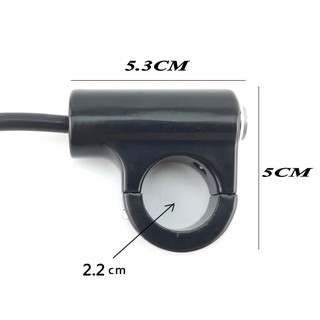 Công Tắc Led Gắn Ghi Đông 22mm Cho Xe Máy 12V [ mã Q7 ]