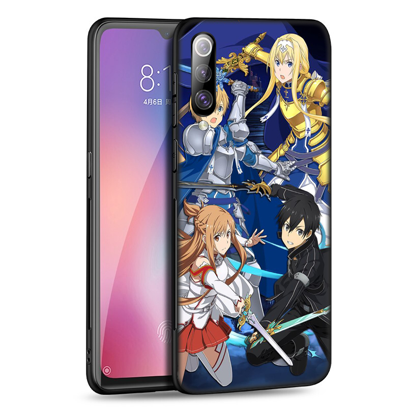 Ốp Lưng Silicone In Hình Sword Art Online Cho Xiaomi Mi 10 9 8 6 Se Lite Mi10 Mi9 Mi8 Mi6 86sf