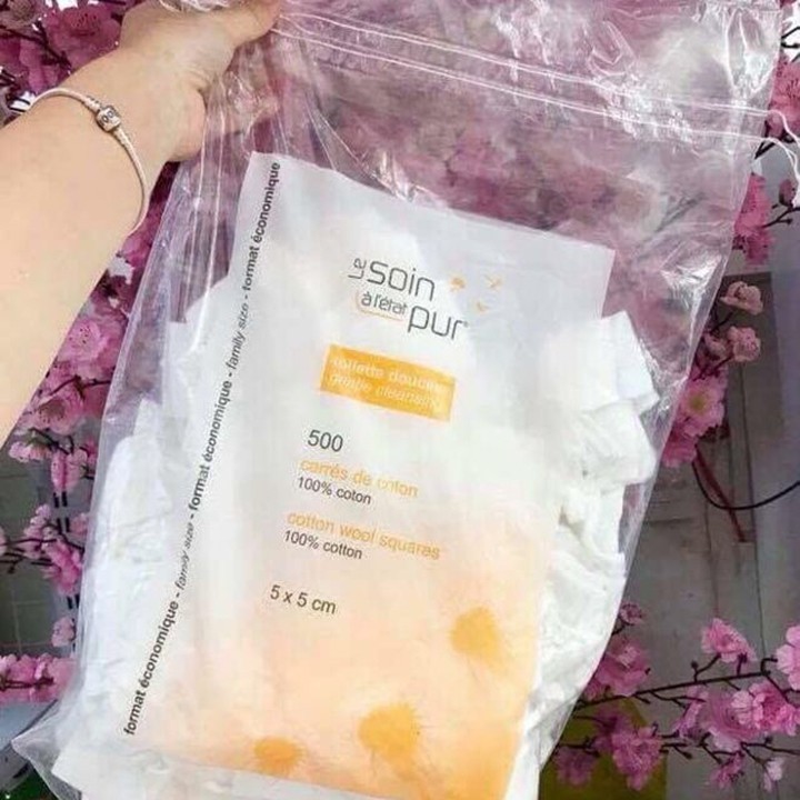 [Có sẵn] Bông Tẩy Trang Tetra Soin pur 500 - 600 miếng của Pháp | BigBuy360 - bigbuy360.vn