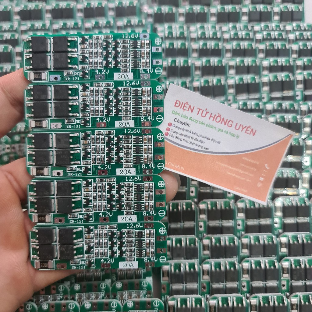 Combo 5-10 Mạch 3S-20A. Mạch bảo vệ sạc xả pin Lithium 3S-12.6V-20A, Chuyên dùng để đóng khối pin 3S