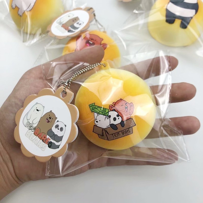 Đồ Chơi Xốp Squishy Giảm Stress Hình Gấu Dễ Thương Cho Bé