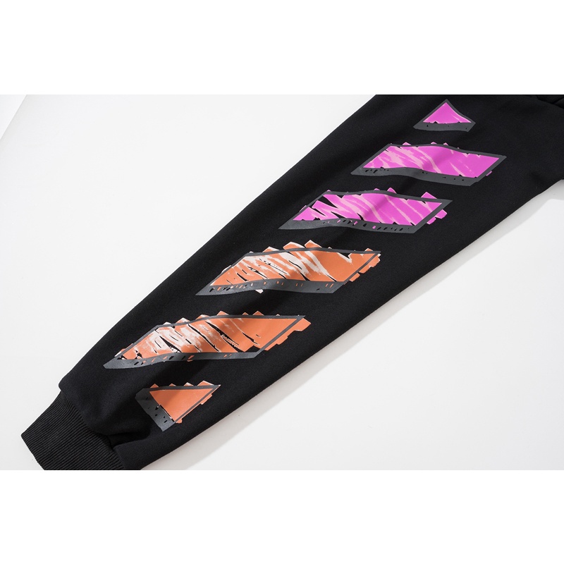 Áo khoác cardigan OFF WHITE cotton dáng rộng có khóa kéo phong cách thời trang # 8917