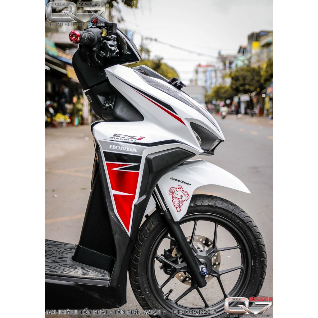 Tem rời vario - trắng - decalq7