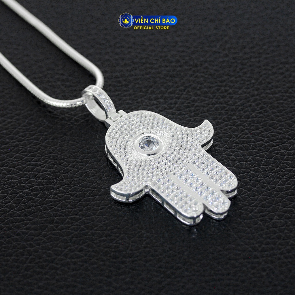 Mặt dây chuyền nam hình con mực đính đá chất liệu bạc 925 thời trang phụ kiện trang sức Viễn Chí Bảo M300286