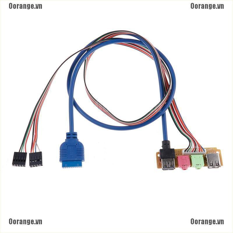 Bảng Điều Khiển Usb 2.0 + 3.0 Đi Kèm Dây Cáp 70cm