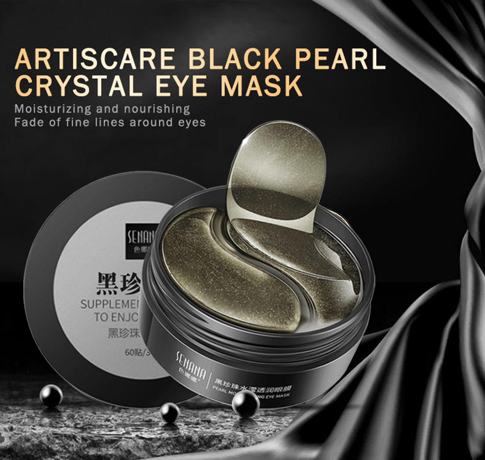[Hàng mới về] Set 60 mặt nạ ngọc trai đen và collagen dưỡng ẩm ngừa quầng thâm và bọng mắt hiệu quả cao | BigBuy360 - bigbuy360.vn