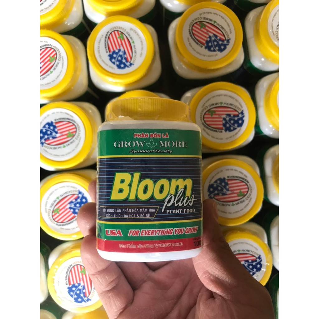 GrowMore Bloom Plus 10-60-10+TE hủ 100gr - Phân bón Grow More bổ sung lân phân hoá mầm hoa, kích thích ra hoa và rễ