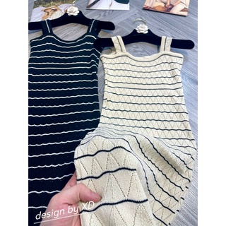 Váy len 2s đan sợi ren [MÀU ĐEN]