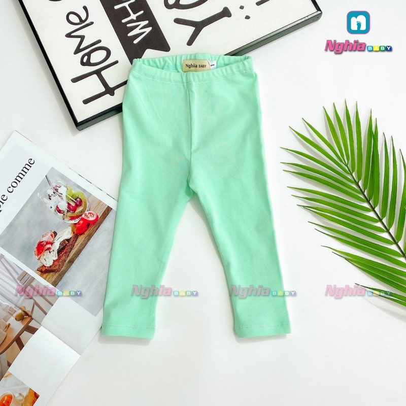 [Mã FARSBR241 giảm 15k đơn 0đ] Quần legging dài NGHĨA BABY Q13 thun cho bé gái