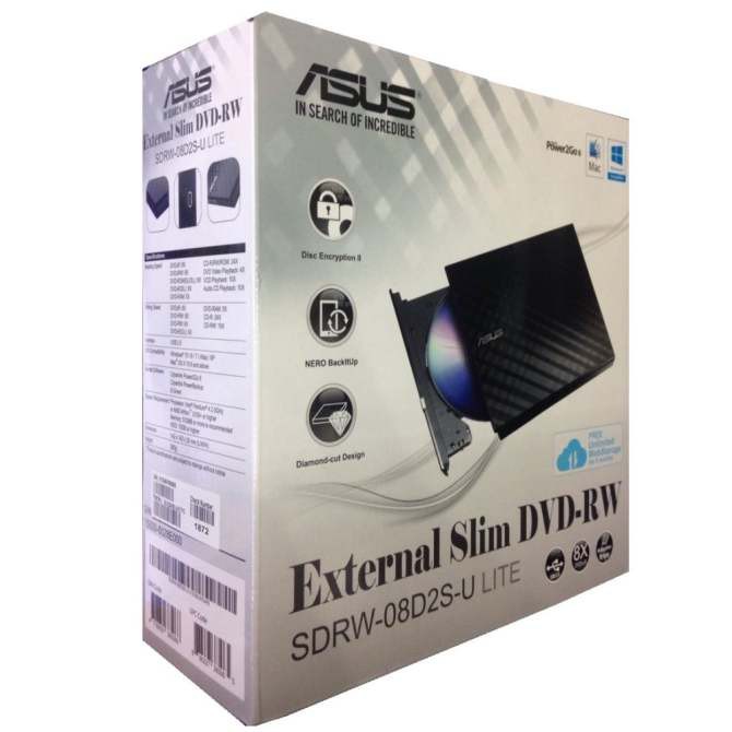 Ổ DVD RW gắn ngoài Asus 08D2S chính hãng