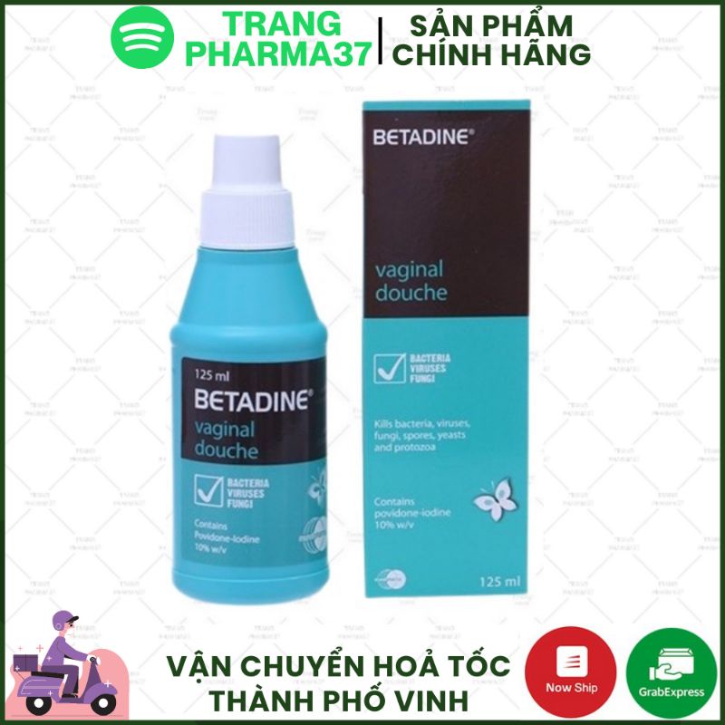 Dung dịch vệ sinh phụ khoa Betadine chai 125ml