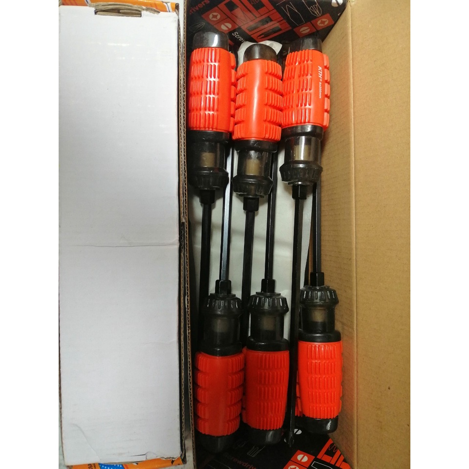 Tô vít 2 đầu Cao cấp 6mm dài 300mm cán cao su chống trượt, cách điện