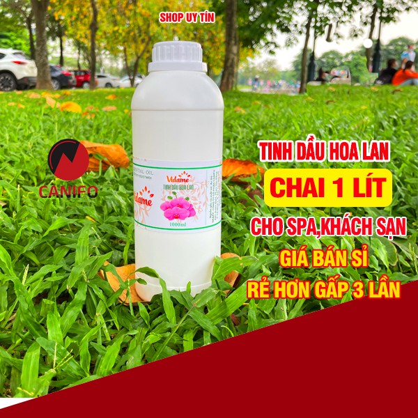 Tinh dầu hoa lan nguyên chất 1 lít Canifo có kiểm định chất lượng, hương thơm dịu nhẹ, thư giãn, xông thơm phòng