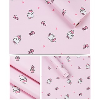Giấy dán tường kitty trái tim