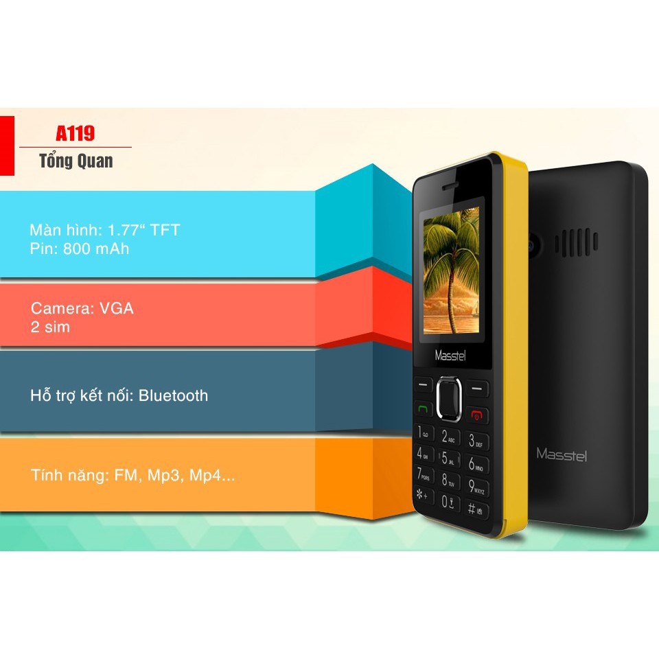 Điện thoại Di Động Masstel A119 | BigBuy360 - bigbuy360.vn