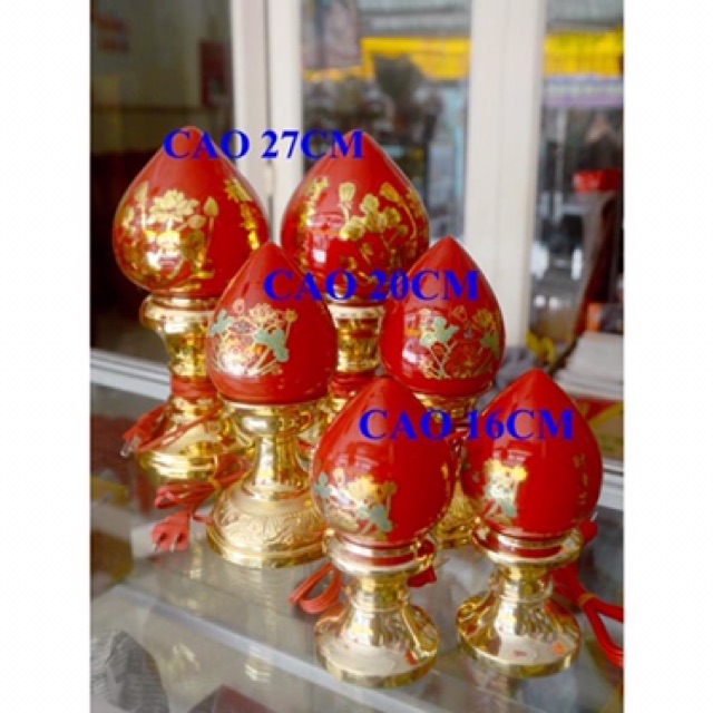 Đèn thờ quả đào(Giá :1 cái)
