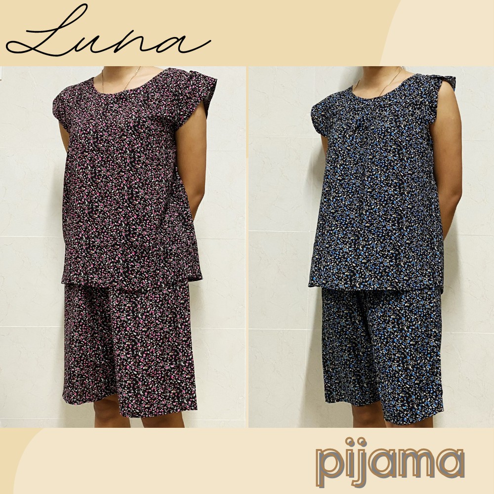Đồ bộ lanh cho mẹ quần lửng mặc nhà giá rẻ, thoáng mát LUNA, đồ bộ trung niên | BigBuy360 - bigbuy360.vn